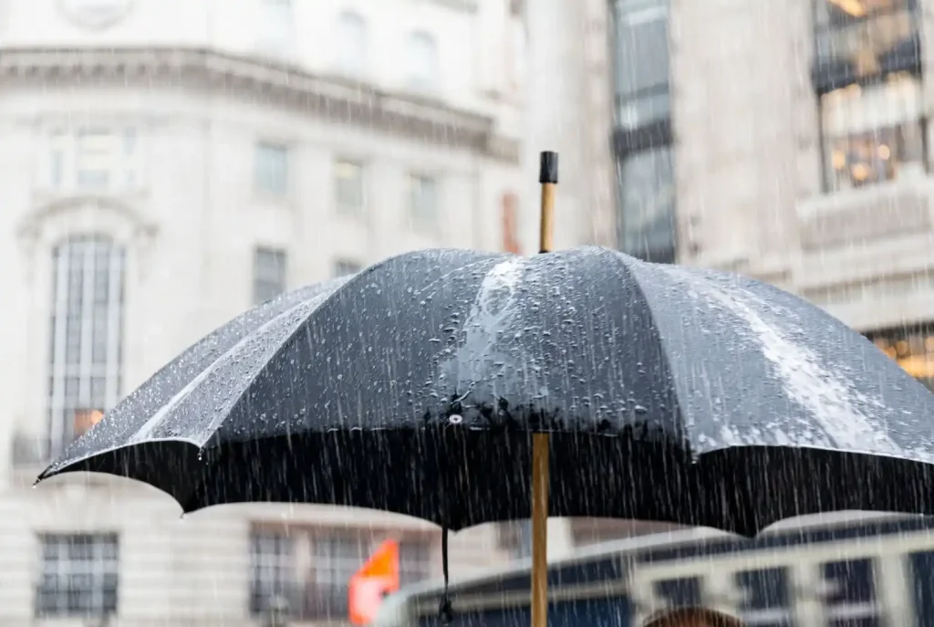 ロンドンの四季と気温を攻略！天気に振り回されない服装のコツ ロンドンの雨　傘