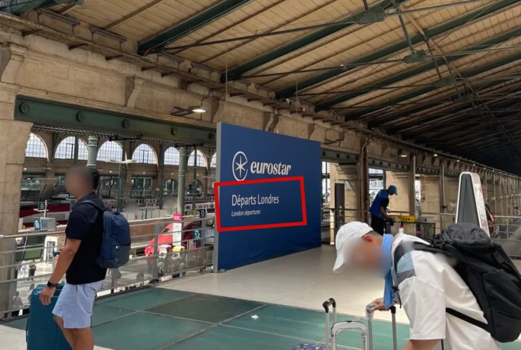 Gare du Nord パリ北駅 ロンドン行きユーロスター 出発ゲート