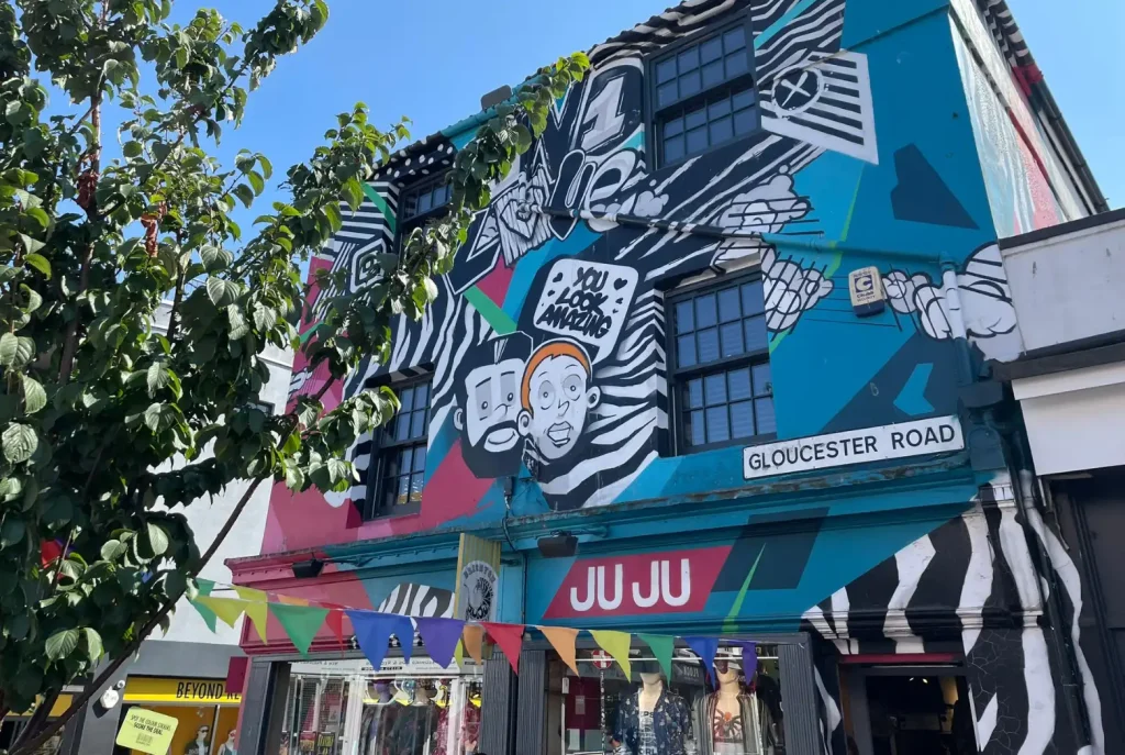 ブライトン ノースレーン 街並み スレリートアート